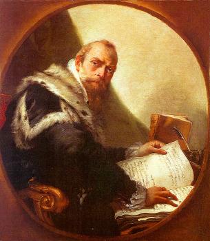 喬瓦尼 巴蒂斯塔 提埃波羅 Portrait of Antonio Riccobono 喬瓦尼 巴蒂斯塔 提埃波羅 Portrait of Antonio Riccobono